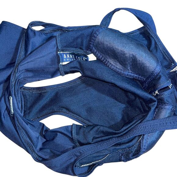 Anne Cole One Piece Swimsuit Buckle Retro Tank - Picture 7 of 10